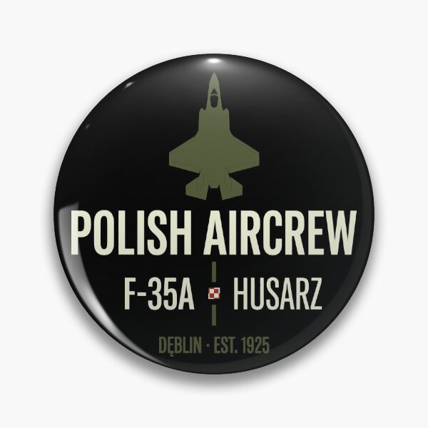 Item preview, Polish Aircrew F-35A Husar Military Aviation Deblin Graphic designed and sold by SplashTastic.