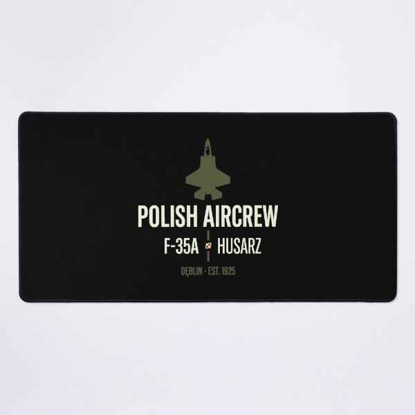Item preview, Polish Aircrew F-35A Husar Military Aviation Deblin Graphic designed and sold by SplashTastic.