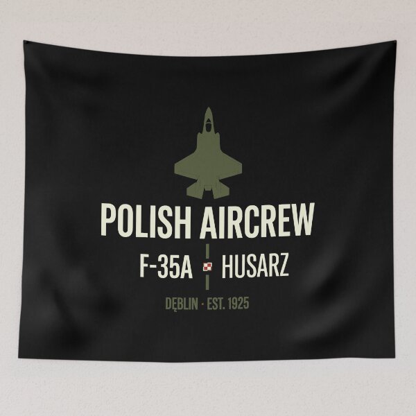Item preview, Polish Aircrew F-35A Husar Military Aviation Deblin Graphic designed and sold by SplashTastic.