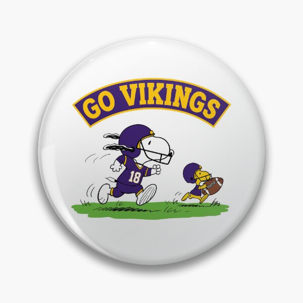 Item preview, Snoopy & Woodstock Minnesota Vikings Football Retro F604 designed and sold by GLUVY-THEME.