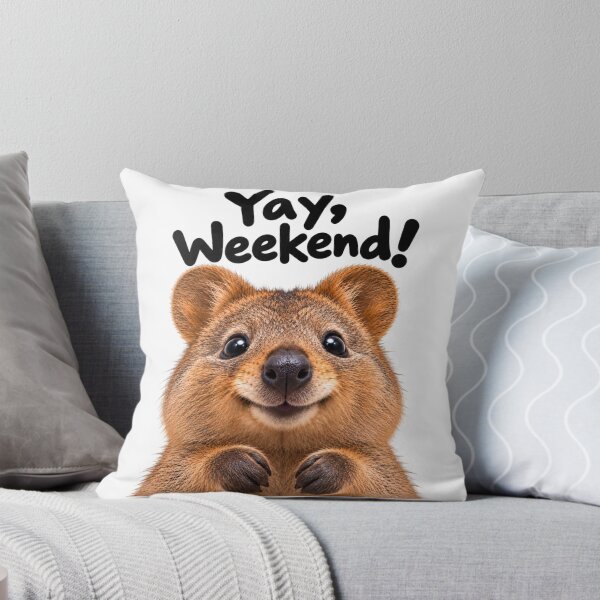 Item preview, Yay, Weekend! – Happy Quokka Funny Animal designed and sold by BAD TASTE CLUB.