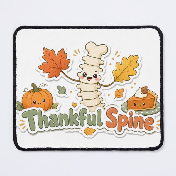 Item preview, Chiropractor Thanksgiving Thankful Spine Fall designed and sold by Soft Merch.