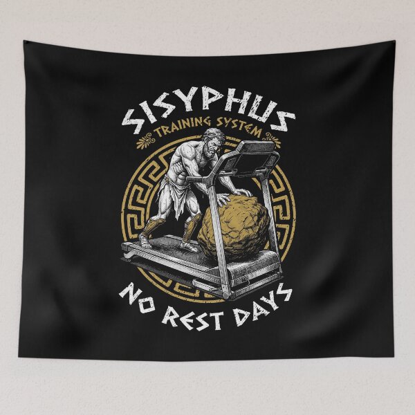 Item preview, Sisyphus Cardio Treadmill No Rest Days Greek Mythology Gym designed and sold by GrandeDuc.