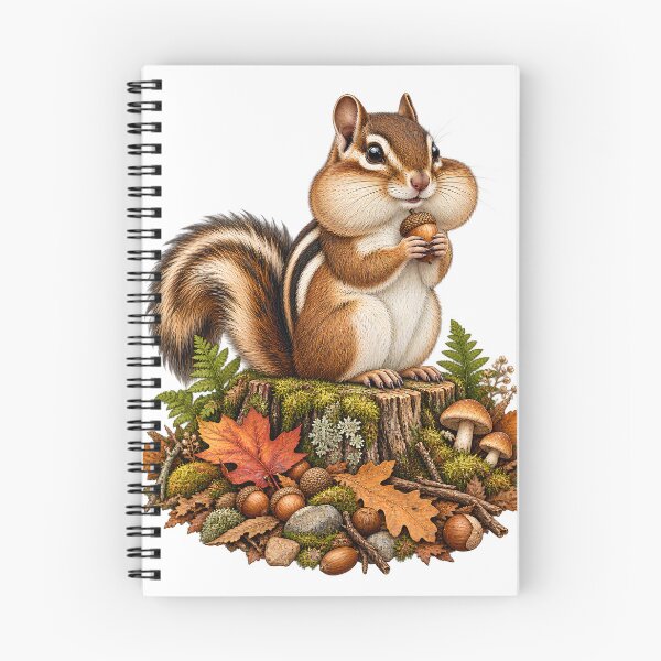 Item preview, Chubby Cheek Chipmunk Autumn Forager designed and sold by ZayCreates.