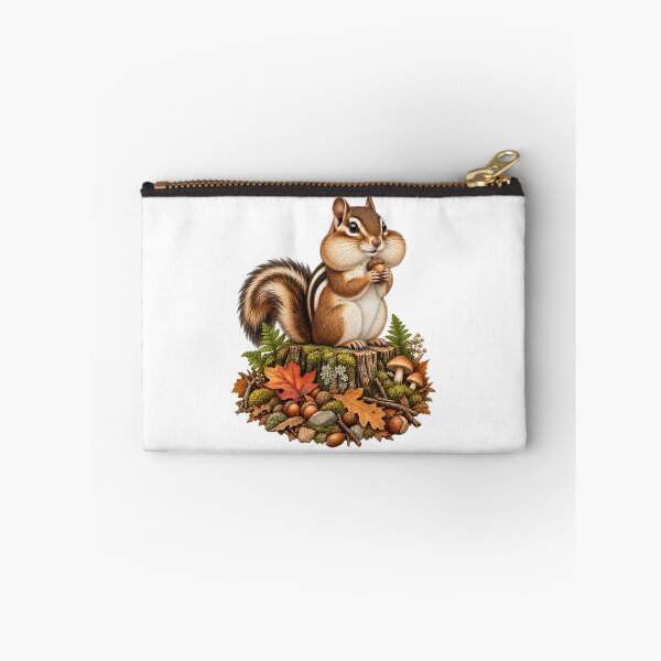 Item preview, Chubby Cheek Chipmunk Autumn Forager designed and sold by ZayCreates.