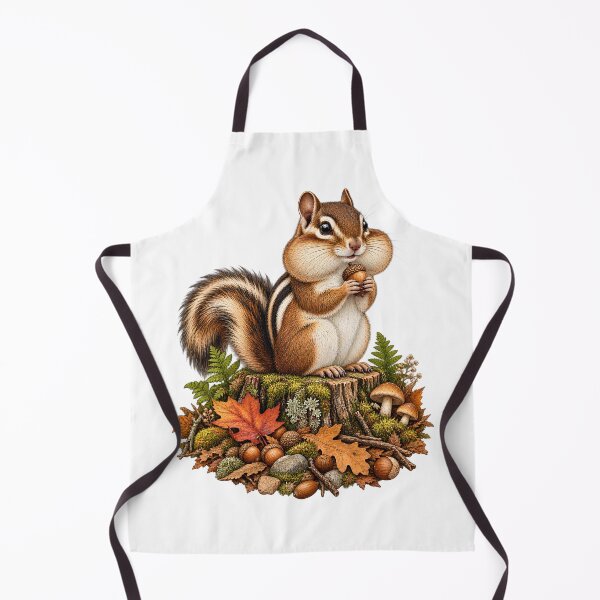 Item preview, Chubby Cheek Chipmunk Autumn Forager designed and sold by ZayCreates.