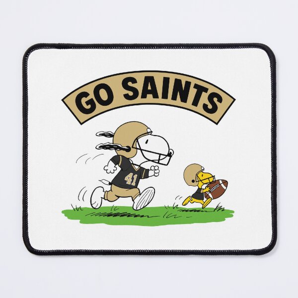 Item preview, Snoopy & Woodstock New Orleans Saints Football Retro F605 designed and sold by GLUVY-THEME.