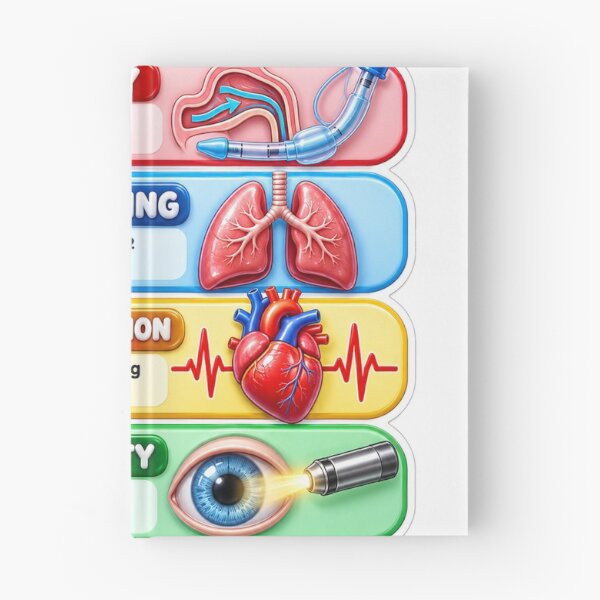 Item preview, ABCDE Assessment 3D Study Aid Nursing Student Sticker designed and sold by isokinetic.