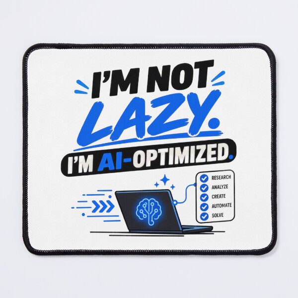 Item preview, I’m Not Lazy. I’m AI-Optimized designed and sold by erkancept.