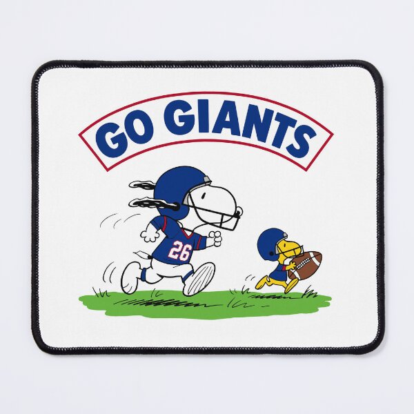 Item preview, Snoopy & Woodstock New York Giants Football Retro F606 designed and sold by GLUVY-THEME.