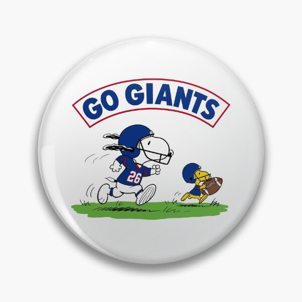 Item preview, Snoopy & Woodstock New York Giants Football Retro F606 designed and sold by GLUVY-THEME.