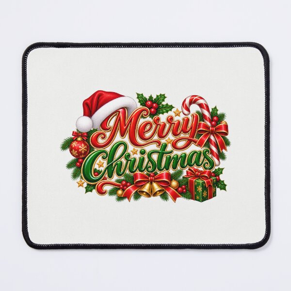 Item preview, Christmas Typography with Gift Box and Candy Cane designed and sold by annenambiro.