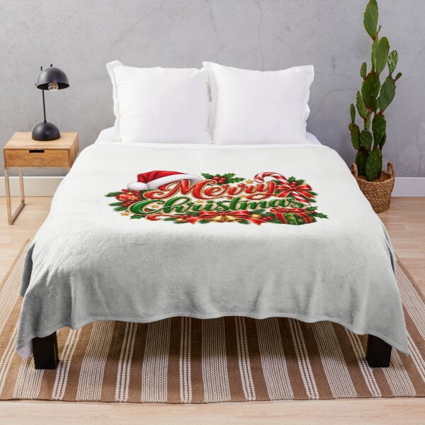 Item preview, Christmas Typography with Gift Box and Candy Cane designed and sold by annenambiro.