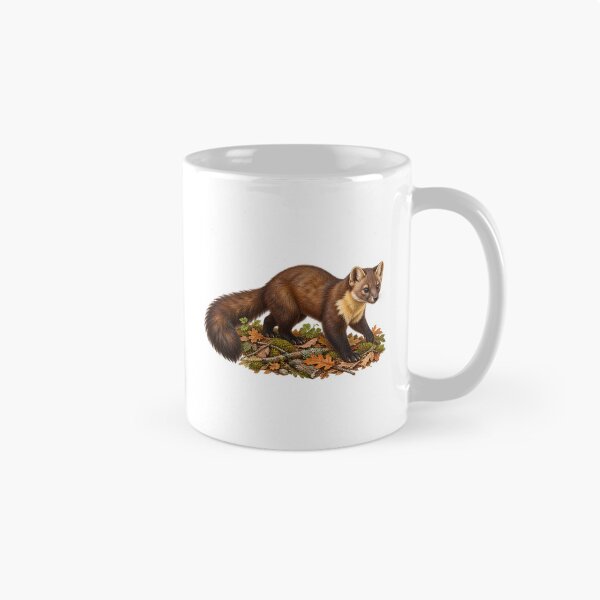 Item preview, Autumn Pine Marten Wildlife Illustration designed and sold by ZayCreates.