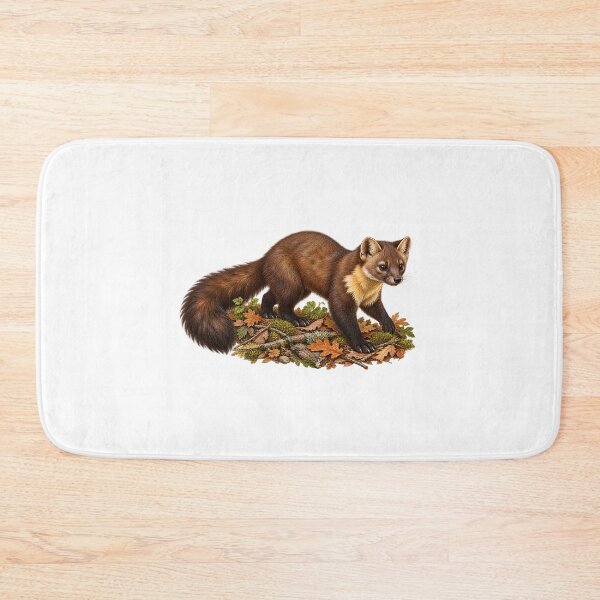 Item preview, Autumn Pine Marten Wildlife Illustration designed and sold by ZayCreates.