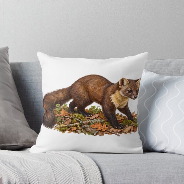 Item preview, Autumn Pine Marten Wildlife Illustration designed and sold by ZayCreates.