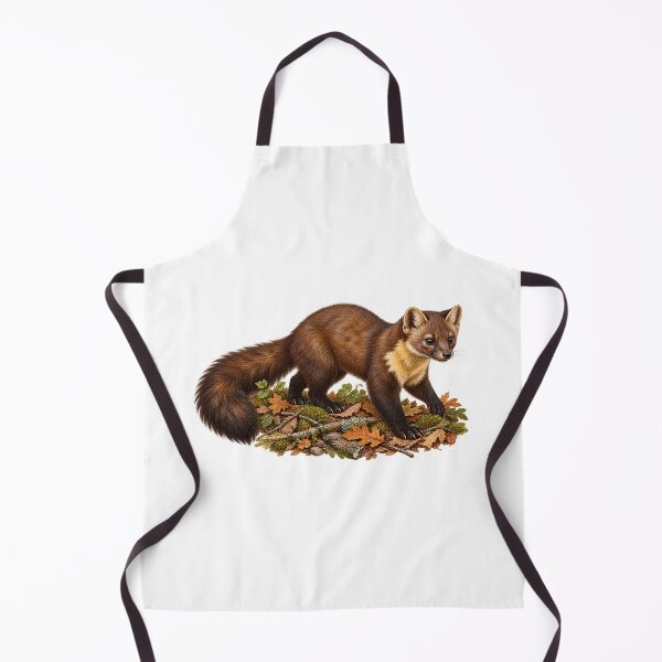 Item preview, Autumn Pine Marten Wildlife Illustration designed and sold by ZayCreates.
