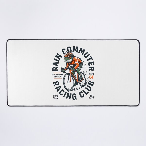 Item preview, Rain Commuter Cycling Club Bike Riding Frog Humor designed and sold by SplashTastic.