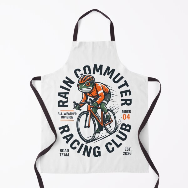 Item preview, Rain Commuter Cycling Club Bike Riding Frog Humor designed and sold by SplashTastic.