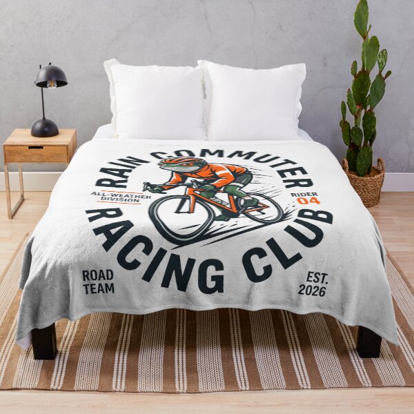 Item preview, Rain Commuter Cycling Club Bike Riding Frog Humor designed and sold by SplashTastic.
