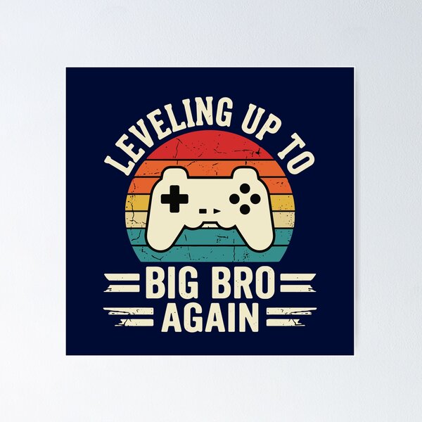 Item preview, Leveling Up To Big Bro Again Gamer Older Brother Pregnancy Announcement designed and sold by SofiBlair.