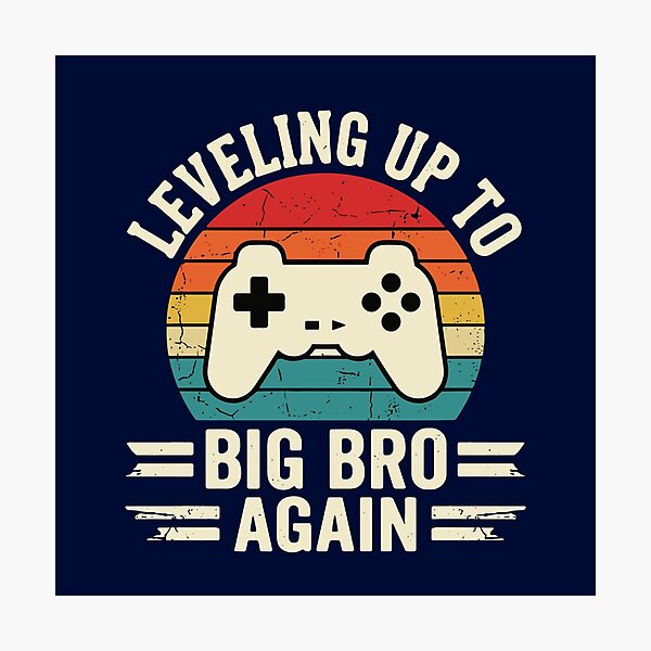 Item preview, Leveling Up To Big Bro Again Gamer Older Brother Pregnancy Announcement designed and sold by SofiBlair.