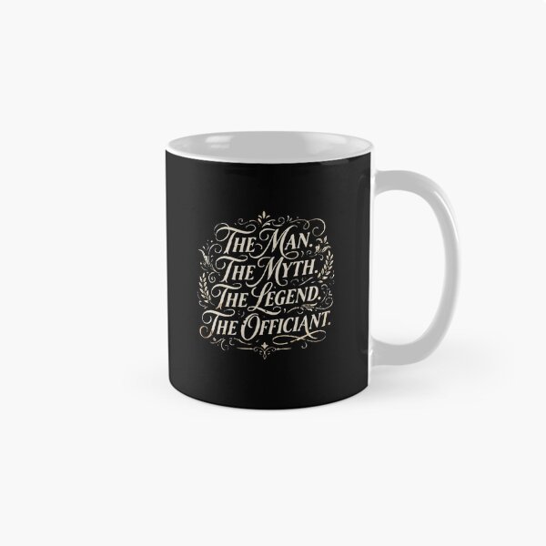 Item preview, The Man. The Myth. The Legend. The Officiant. Wedding Ceremony Marriage  designed and sold by PopStars1993.