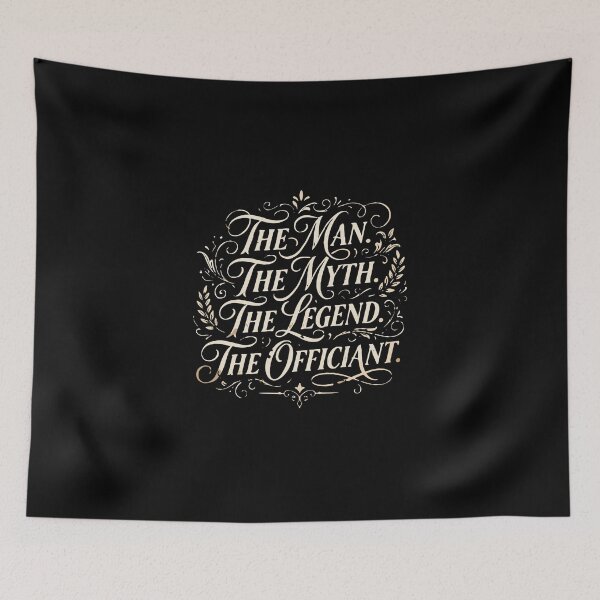 Item preview, The Man. The Myth. The Legend. The Officiant. Wedding Ceremony Marriage  designed and sold by PopStars1993.