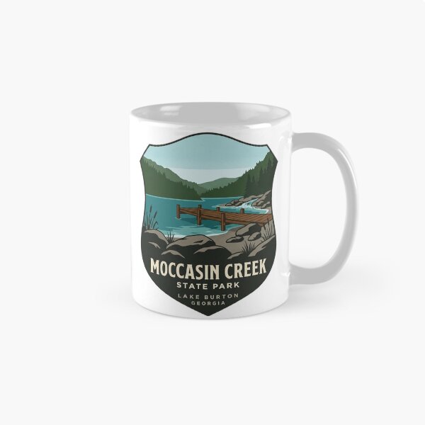 Item preview, Moccasin Creek State Park Lake Burton Georgia Crest Sticker designed and sold by DetourDgn.