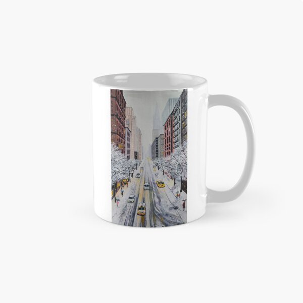 Item preview, Snowy Manhattan Avenue  designed and sold by Mohita Garg.