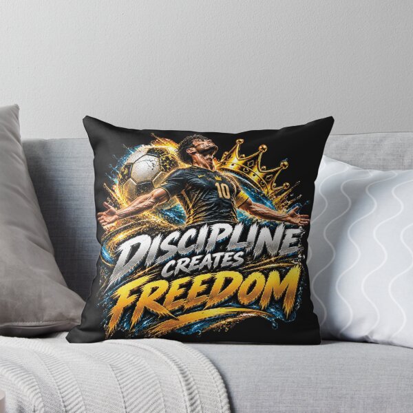 Item preview, Discipline Creates Freedom | Football Motivation Soccer Player Gift designed and sold by M. Mamdouh Artworks.
