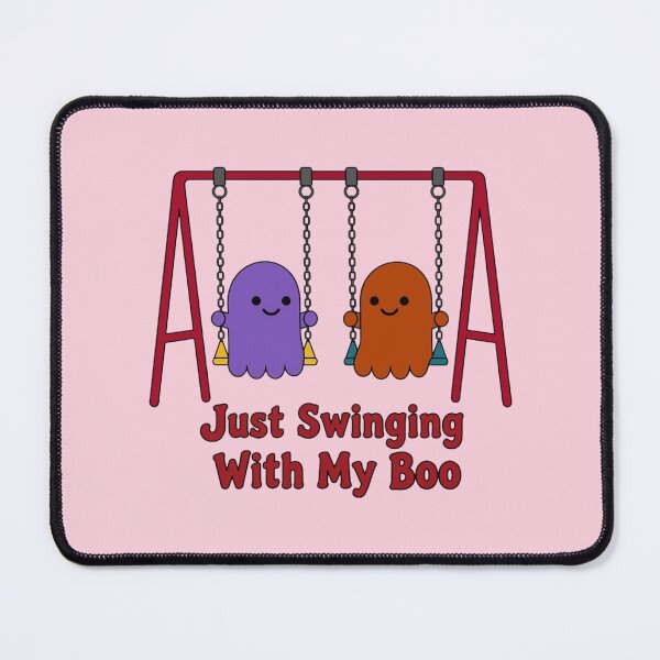 Item preview, Cute Halloween Ghost Couple Just Swinging With My Boo designed and sold by ANJ Creative Designs.