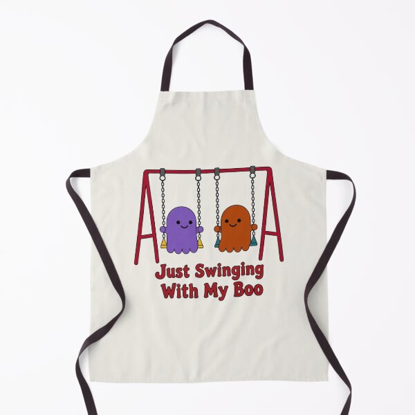 Item preview, Cute Halloween Ghost Couple Just Swinging With My Boo designed and sold by ANJ Creative Designs.