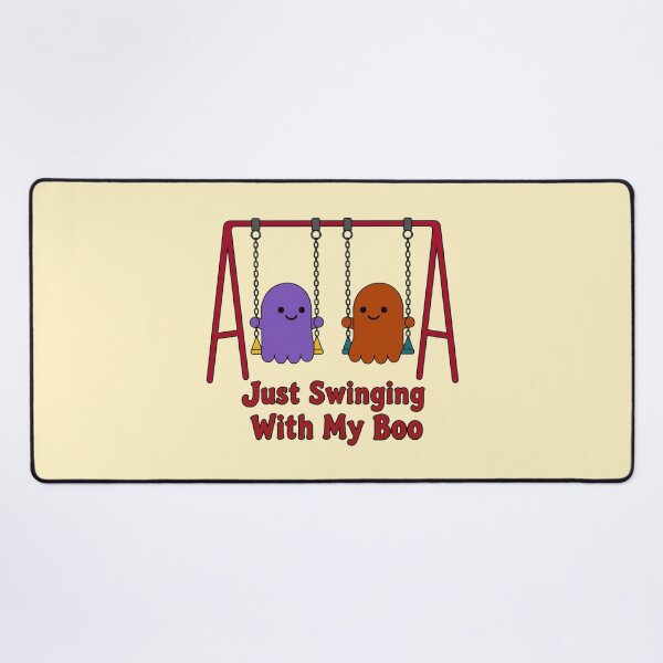 Item preview, Cute Halloween Ghost Couple Just Swinging With My Boo designed and sold by ANJ Creative Designs.