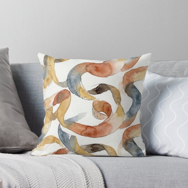 Item preview, Watercolor Vintage Measuring Tape Seamless Pattern designed and sold by bvdesignart.
