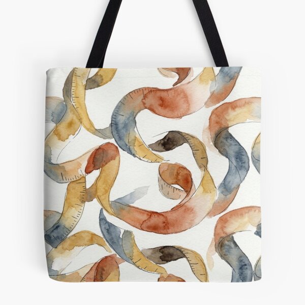 Item preview, Watercolor Vintage Measuring Tape Seamless Pattern designed and sold by bvdesignart.