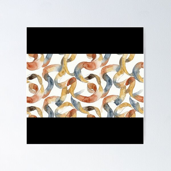 Item preview, Watercolor Vintage Measuring Tape Seamless Pattern designed and sold by bvdesignart.