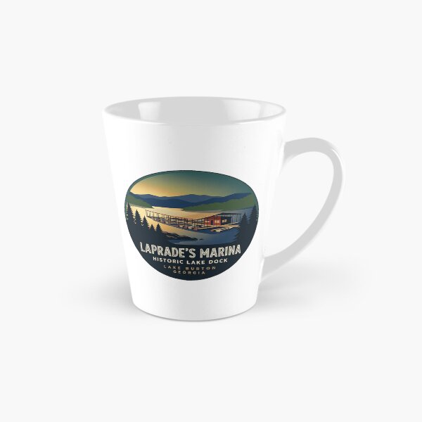 Item preview, LaPrade's Marina Lake Burton Georgia Art Deco Sticker designed and sold by DetourDgn.