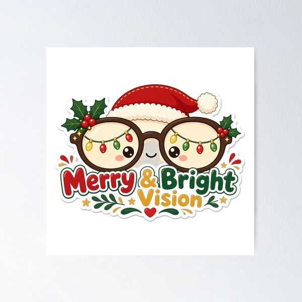Item preview, Optometrist Christmas Merry and Bright Vision designed and sold by Soft Merch.