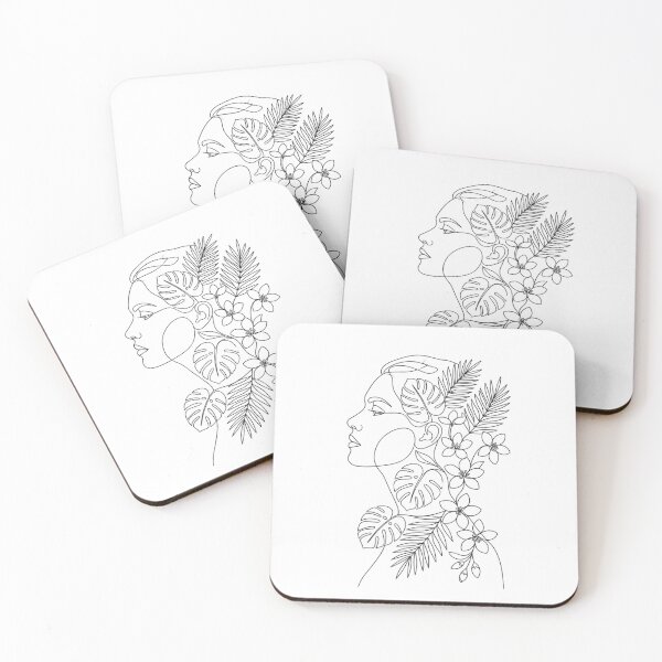 Item preview, Botanical Woman Profile - Minimalist One-Line Art designed and sold by masterart.12.
