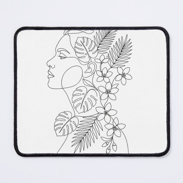 Item preview, Botanical Woman Profile - Minimalist One-Line Art designed and sold by masterart.12.