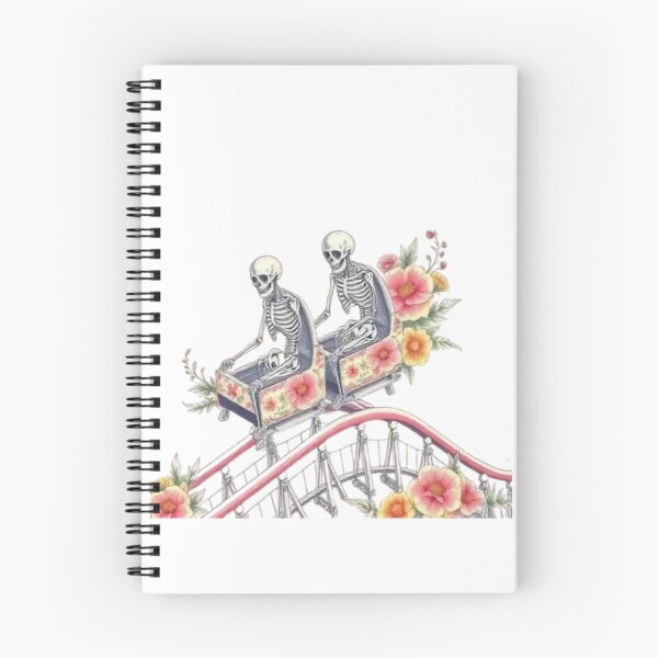 Aperçu de l'œuvre Des squelettes joyeux sur des montagnes russes créée et vendue par Welcome To My Store!.
