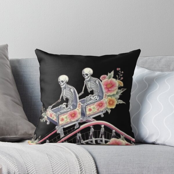 Item preview, Happy Skeletons Riding a coaster designed and sold by Welcome To My Store!.