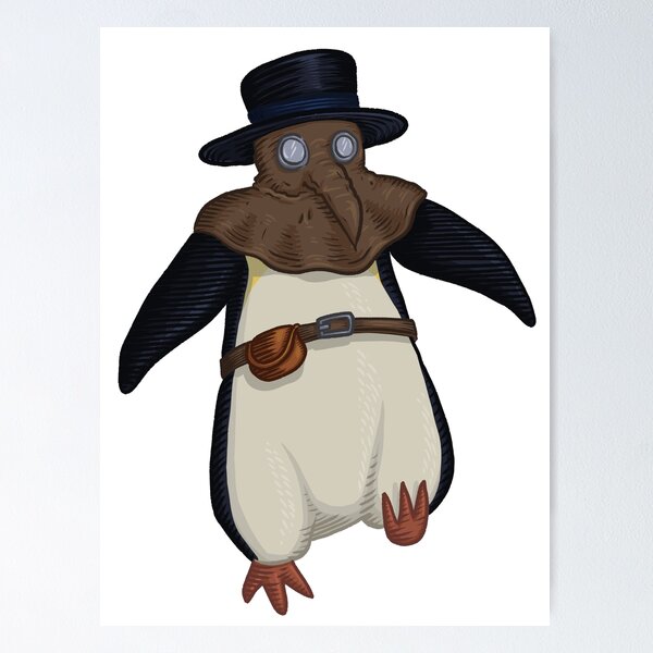 Item preview, Plague Doctor Penguin designed and sold by heymichah.