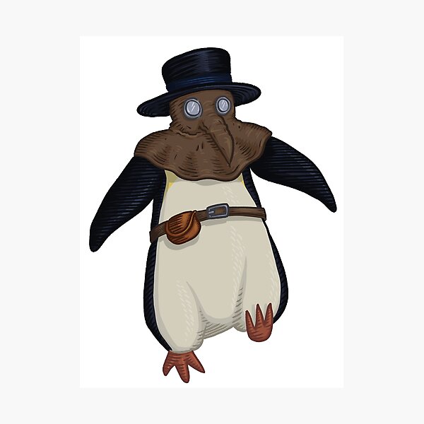 Item preview, Plague Doctor Penguin designed and sold by heymichah.