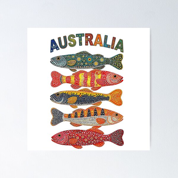 Item preview, Colourful Fish Australia designed and sold by andreisky.