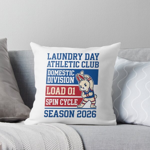 Item preview, Laundry Day Athletic Club Spin Cycle Funny Mascot designed and sold by SplashTastic.
