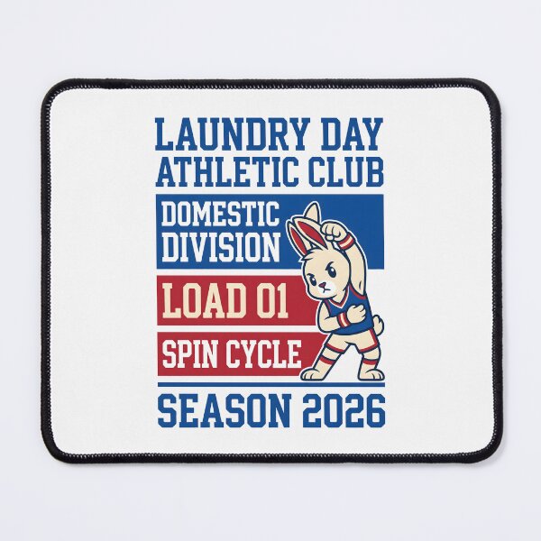 Item preview, Laundry Day Athletic Club Spin Cycle Funny Mascot designed and sold by SplashTastic.