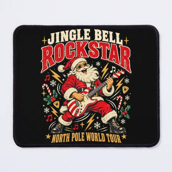 Item preview, Jingle Bell Rockstar - Rock and Roll Santa North Pole World Tour designed and sold by BumbleBloom7.