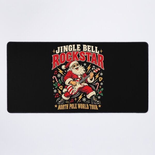 Item preview, Jingle Bell Rockstar - Rock and Roll Santa North Pole World Tour designed and sold by BumbleBloom7.